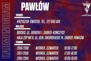 Harmonogram PP Pawłów wrzesień